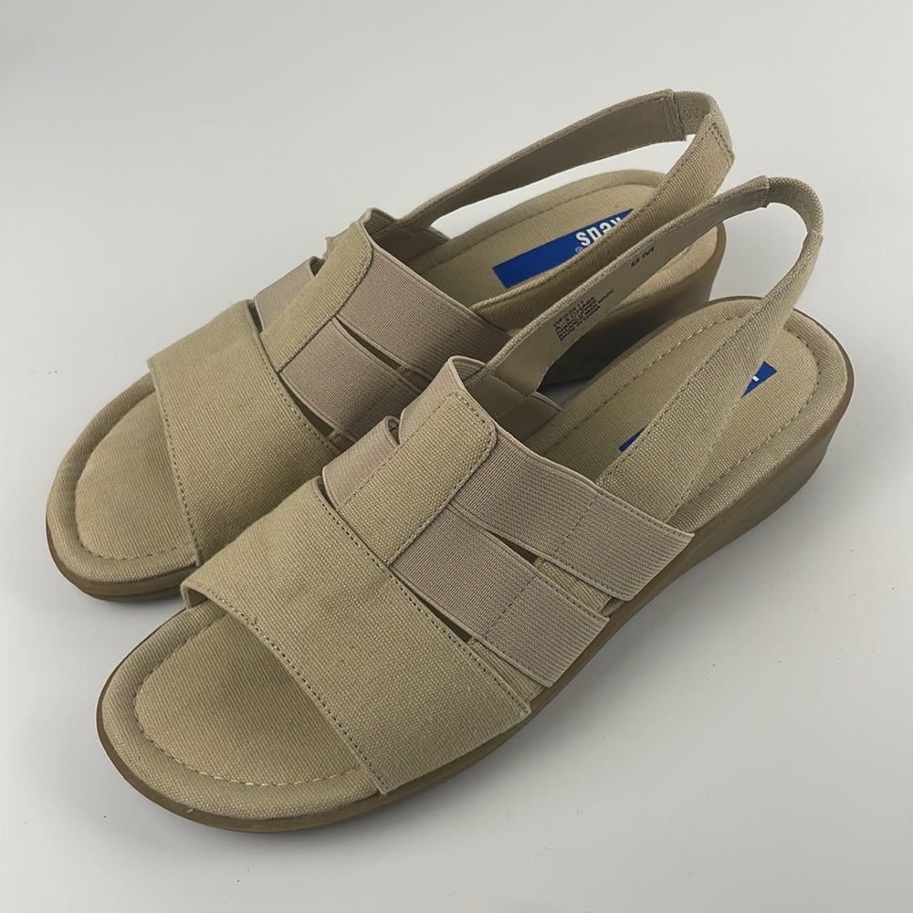 Keds | Beige Canvas Open Toe Slip On Sling Back Comfort Sandal Shoe Size 8 - Picture 1 of 9
